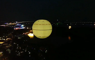 观光球夜景视频